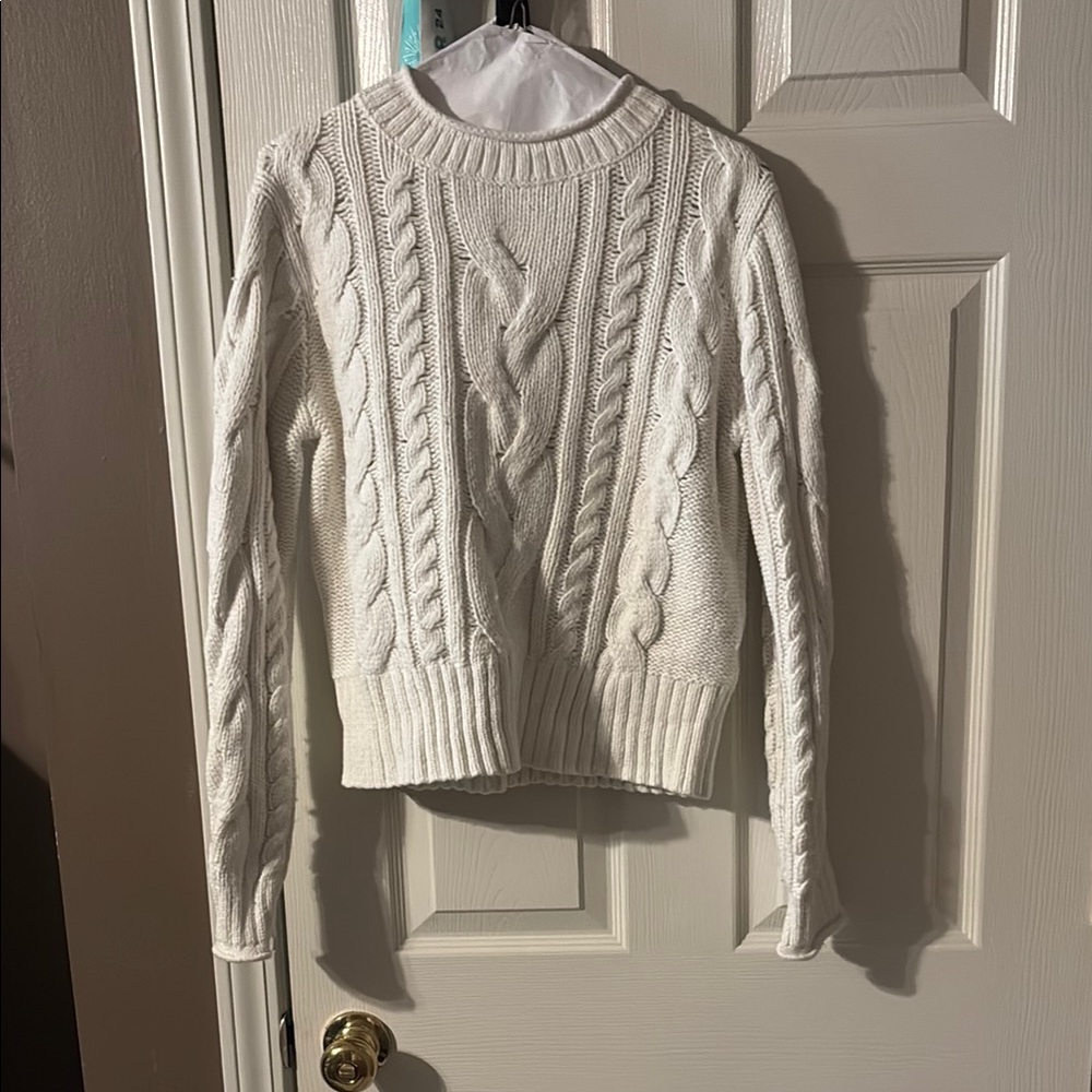Cable Knit Sweater in Cream